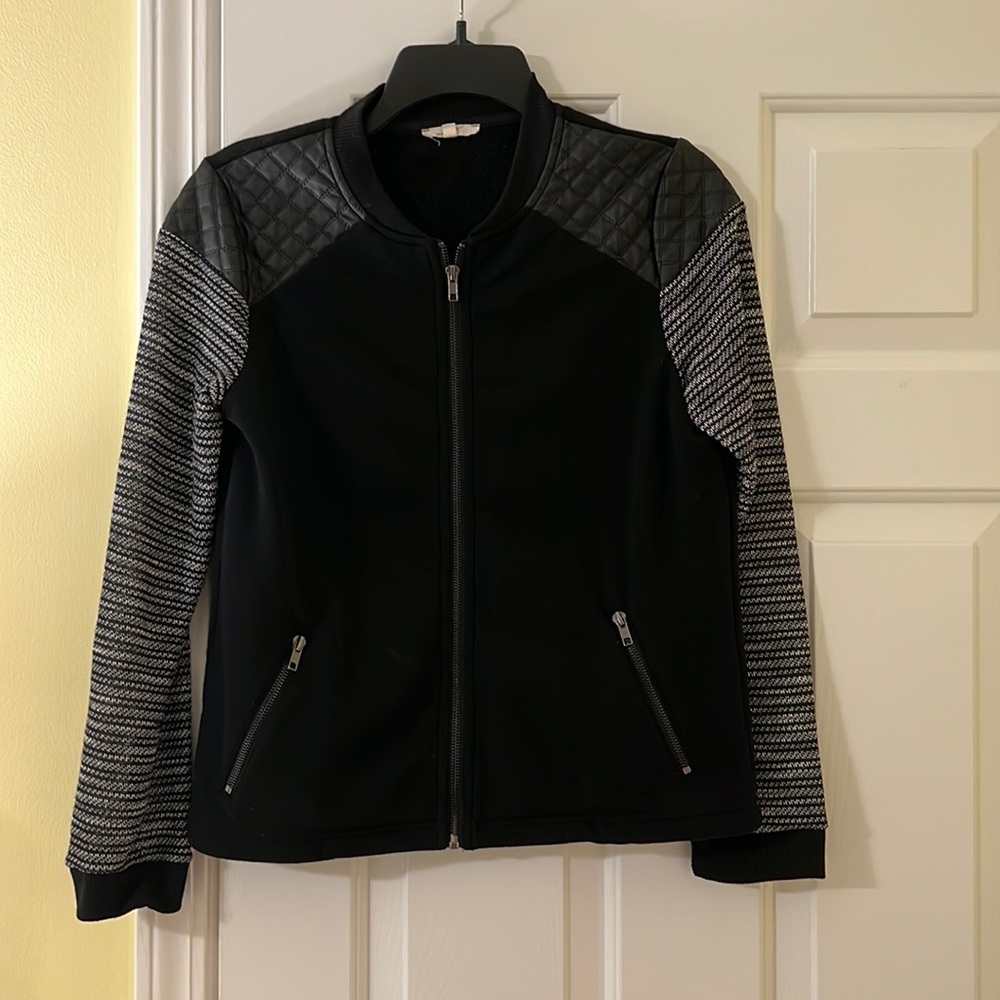 Lillah quilted ponte jacket, size small